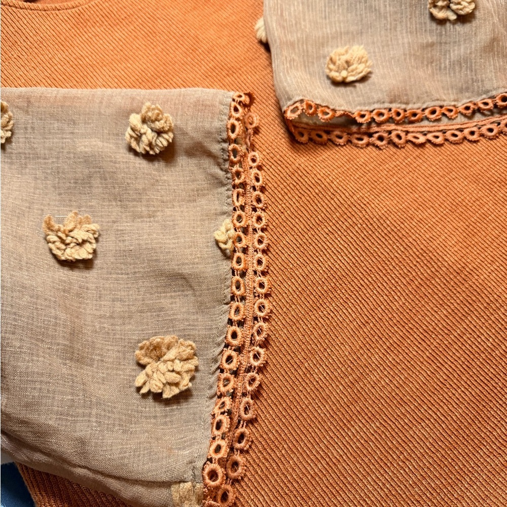 Anthropologie THML x Roolee Puff Sleeve Statement Blouse 🤎🍂✨ - Picture 13 of 16